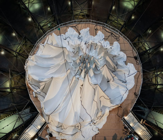 Big Air Package von Christo im Gasometer Oberhausen, Eventfotografie